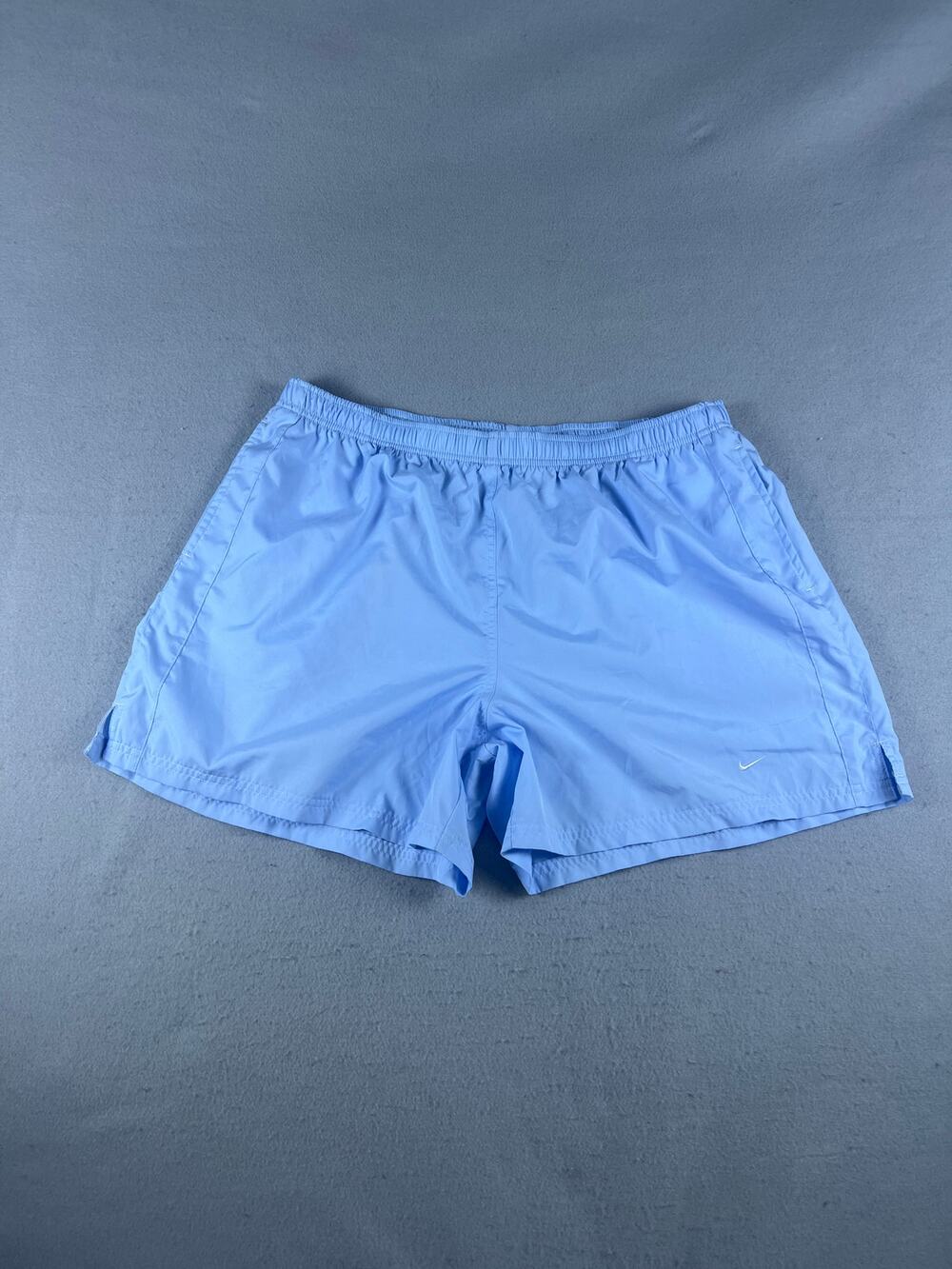 Nike Athletic Shorts Boy XL 16-18 Blue Drawstring Running Performance Sport Swim